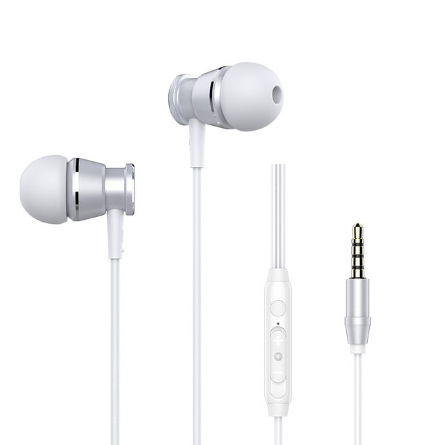 Langsdom M305 Bass Ohrhörer für Telefon 3,5mm In-Ear Metall Ohrhörer mit HD Mikrofon Ohrstöpsel für xiaomi iPhone Samsung