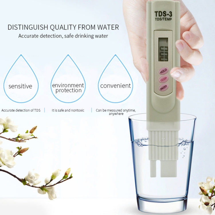 Digitaler TDS-Messgerät Tester Filter Wasserqualitätsreinheit Tester Trinkwasser Mineralien Testwerkzeug
