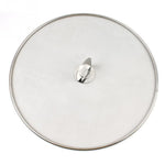 Edelstahl-Spritzschutz für Bratpfannen, Ölspritzschutz-Netzabdeckung, Pizza-Tablett, Küchenhelfer, 33 cm Ölspritzschutz