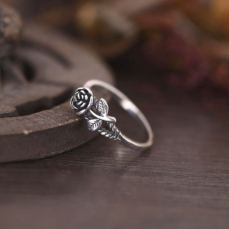 Damen Vintage Rose einfacher Verlobungsring Schmuck Modischer Schmuck, Größen 5, 6, 7, 8, 9, 10