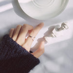 Sterlingsilber Einfaches Kreuz Offener Ring Schmuck
