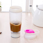 600ML Mixer Wasserflasche Tragbarer elektrischer Protein-Automatik-Kaffee-Milchbecher