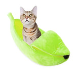 Kreatives Katzenstreu-Nest in Bananenform für den Winter, Größen: S, M, L, XL