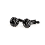 Französischer Stil Modische Knoten-Design Herren Manschettenknöpfe, Party Anzug Hemd Manschettenknöpfe, Schwarz, Gold, Silber