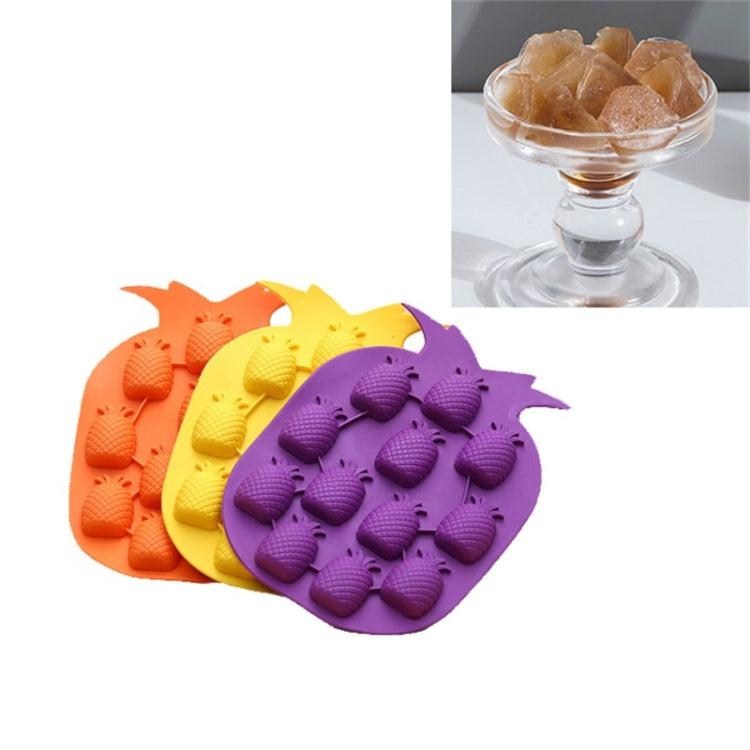 5 Stück Ananas kreative Silikon Eiswürfelform Eiswürfelbereiter Eisform, Zufällige Farblieferung, Ananas Eiswürfelbereiter
