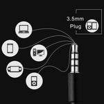 3,5mm Kabelgebundene Kopfhörer Freisprech-Headset In-Ear Ohrhörer Ohrstöpsel mit Mikrofon für Xiomi iPhone MP3 Player Laptop