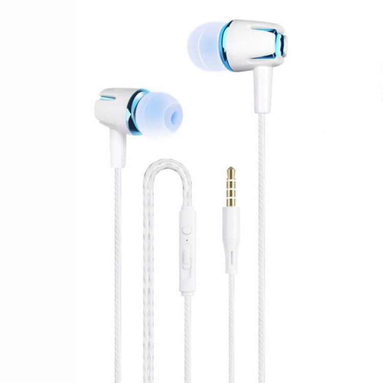 3,5mm Kabelgebundene Ohrhörer Ohrstöpsel Stereo Sound Metall Bass Headset mit Mikrofon für Smartphone