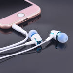3,5mm Kabelgebundene Ohrhörer Ohrstöpsel Stereo Sound Metall Bass Headset mit Mikrofon für Smartphone