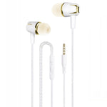3,5mm Kabelgebundene Ohrhörer Ohrstöpsel Stereo Sound Metall Bass Headset mit Mikrofon für Smartphone