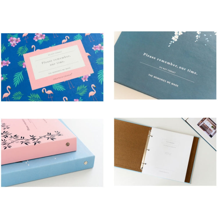 DIY-Fotoalbum zum Selbstgestalten, selbstklebend, lose Blätter, He Finch, Pelican, Yellow Pear, Pink Flamingo