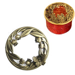 Integrierte Polythermale Anti-Hänge-Wand-Duftkerzen-Zinklegierungs-Smart-Abdeckung aus Schmiedeeisen, Blume, Goldene Schneeflocke, Heilige Frucht, Schmetterlingsliebe, 3D-Schmetterling, Libelle