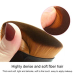 Foundation-Pinsel mit Blütenblattform BB-Creme Make-up-Pinsel Puderpinsel Flachset Pincel Maquiagem, Schwarz, Pink