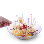 Kreatives Tier Cartoon Obst Kuchen Gabel Schild, Zufällige Farblieferung
