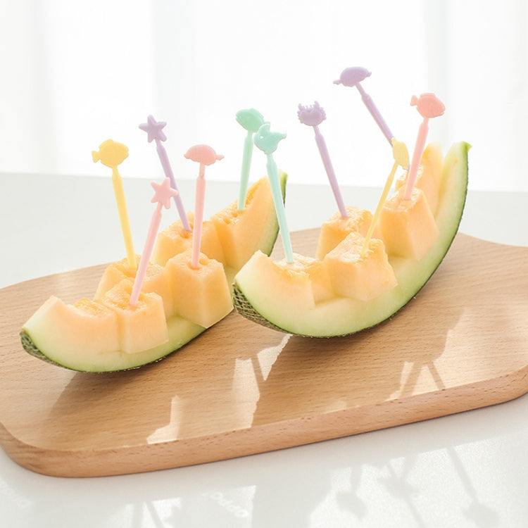 Kreatives Tier Cartoon Obst Kuchen Gabel Schild, Zufällige Farblieferung