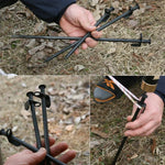 5 Stück verstärkte lange Outdoor-Campingzeltnägel aus Stahl, 20cm