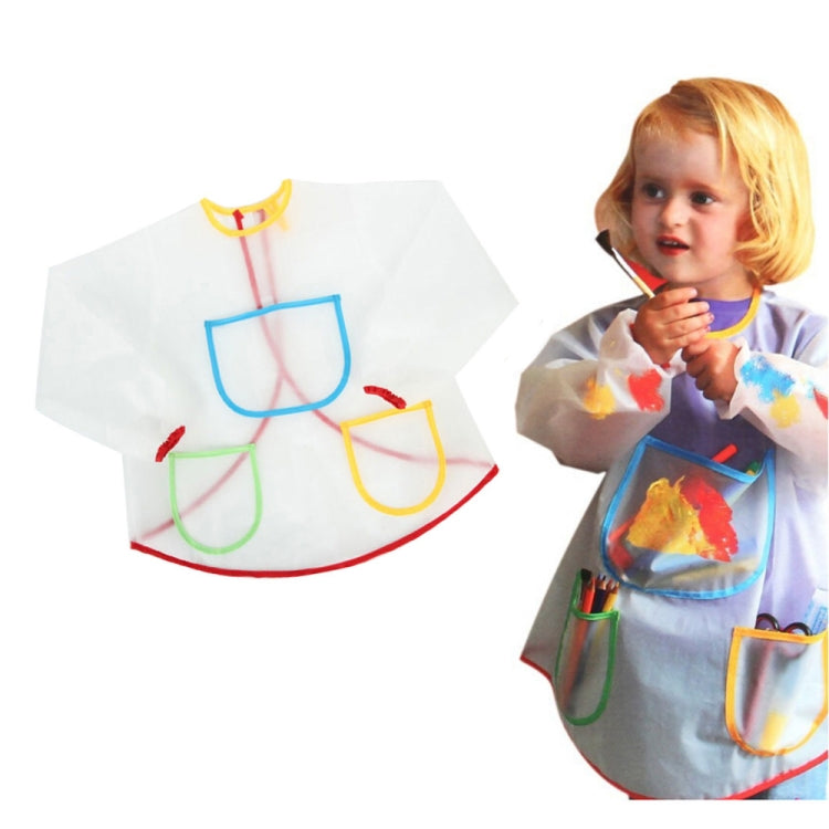 Zeichnen wasserdichte schmutzabweisende transparente Schürze für Kinder, transparente Schürze