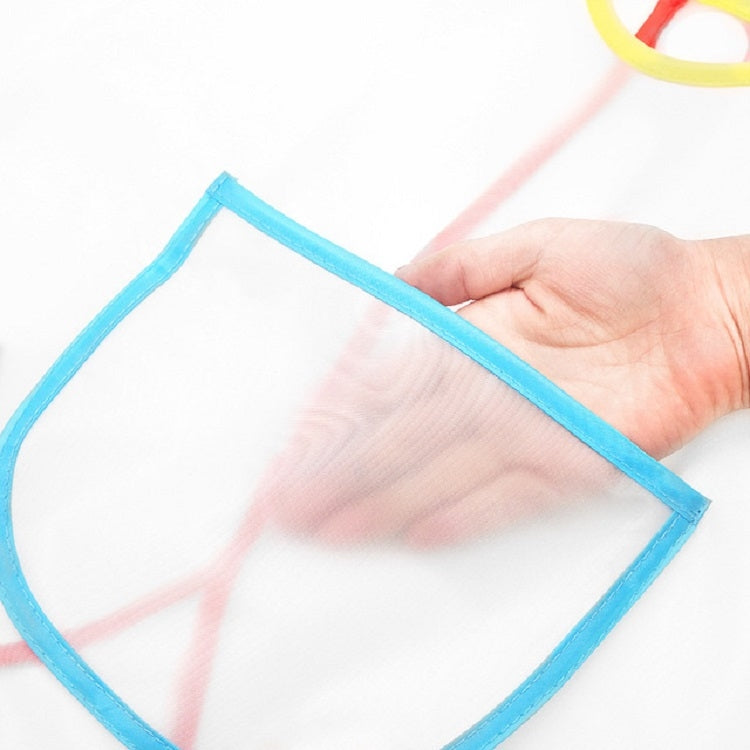 Zeichnen wasserdichte schmutzabweisende transparente Schürze für Kinder, transparente Schürze