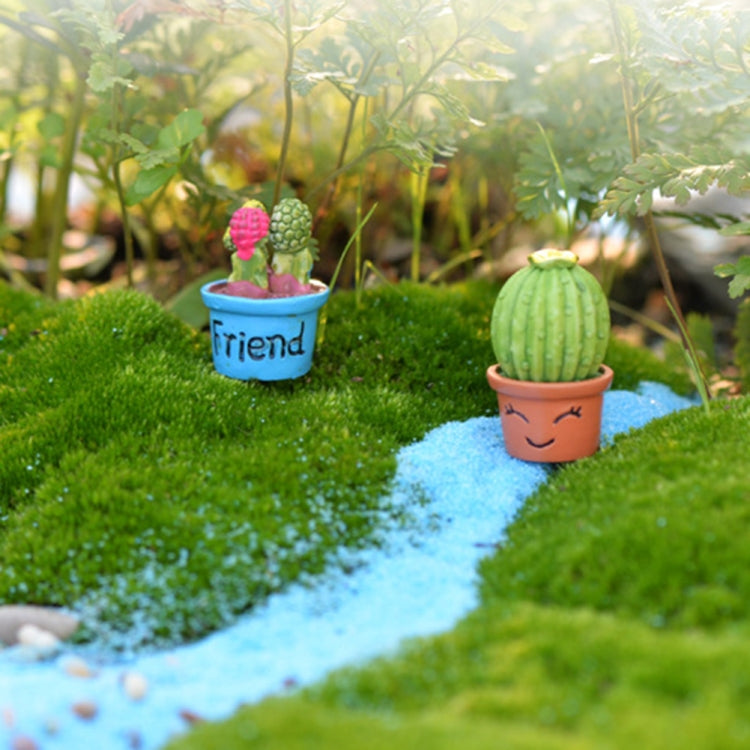 Mini Süße Topf Künstliche Pflanze Blume Miniatur Puppenhaus Dekoration Zubehör, Blau, Baby, Liebesherz, Blume, Liebe
