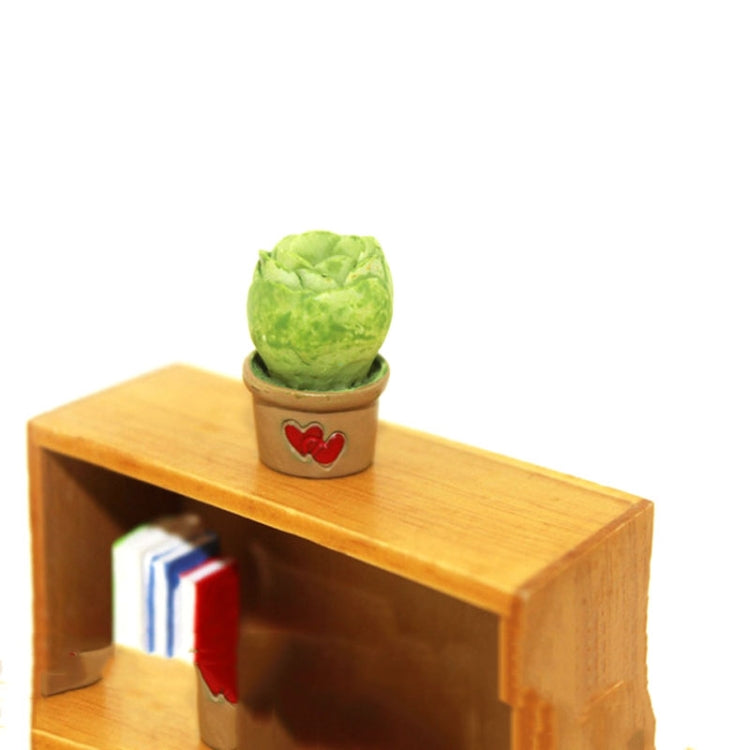Mini Süße Topf Künstliche Pflanze Blume Miniatur Puppenhaus Dekoration Zubehör, Blau, Baby, Liebesherz, Blume, Liebe
