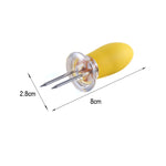 5 Paar Outdoor BBQ Edelstahl Maisgabel Obstgabel Mais-Zubereiter