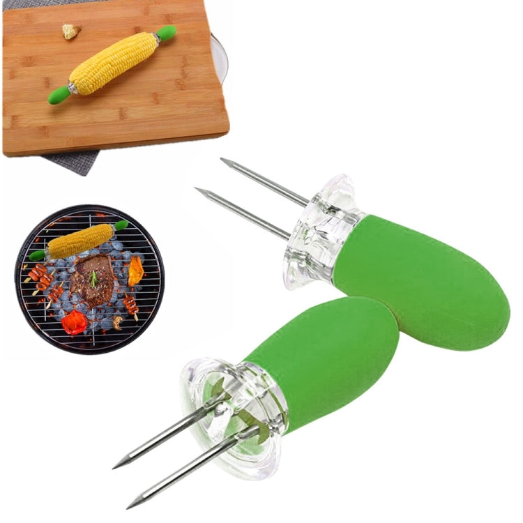 5 Paar Outdoor BBQ Edelstahl Maisgabel Obstgabel Mais-Zubereiter