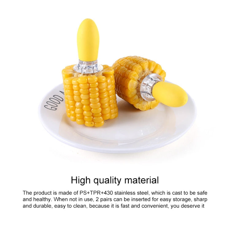 5 Paar Outdoor BBQ Edelstahl Maisgabel Obstgabel Mais-Zubereiter