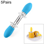 5 Paar Outdoor BBQ Edelstahl Maisgabel Obstgabel Mais-Zubereiter