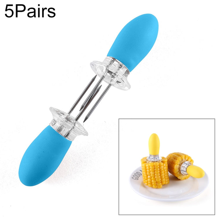 5 Paar Outdoor BBQ Edelstahl Maisgabel Obstgabel Mais-Zubereiter