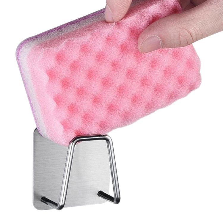 Edelstahl Schwamm Abtropfgestell Aufbewahrungsregal Küchen Badezimmer Organizer Regal, 5,4x5,4x3cm