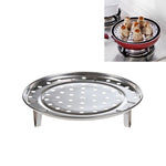 Multifunktionale Wasserdichte Einlegeboden Dampfplatte Edelstahl Dampfgitterkäfig Dampfblech Dampfrost, 20cm, 22cm, 24cm, 26cm