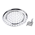 Multifunktionale Wasserdichte Einlegeboden Dampfplatte Edelstahl Dampfgitterkäfig Dampfblech Dampfrost, 20cm, 22cm, 24cm, 26cm