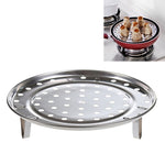 Multifunktionale Wasserdichte Einlegeboden Dampfplatte Edelstahl Dampfgitterkäfig Dampfblech Dampfrost, 20cm, 22cm, 24cm, 26cm