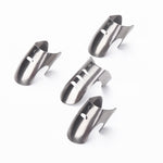 4 Stück / Set Verstellbarer Edelstahl Finger Handschutz Fingerprotektor Messer Scheibe Hacken sicher Kochwerkzeuge, 4 Stück / Set Fingerprotektor