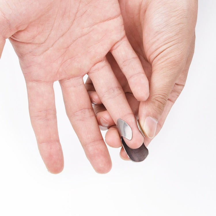 4 Stück / Set Verstellbarer Edelstahl Finger Handschutz Fingerprotektor Messer Scheibe Hacken sicher Kochwerkzeuge, 4 Stück / Set Fingerprotektor