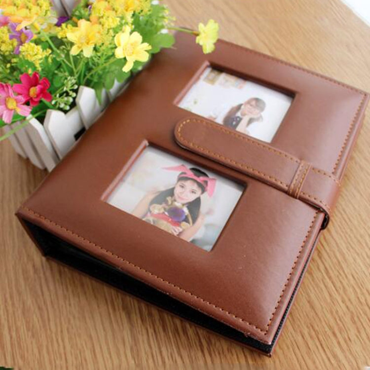 15 cm PU-Leder-Familien-Fotoalbum mit kreativer Tasche