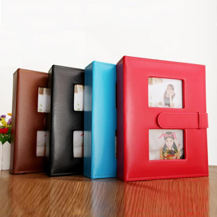 15 cm PU-Leder-Familien-Fotoalbum mit kreativer Tasche