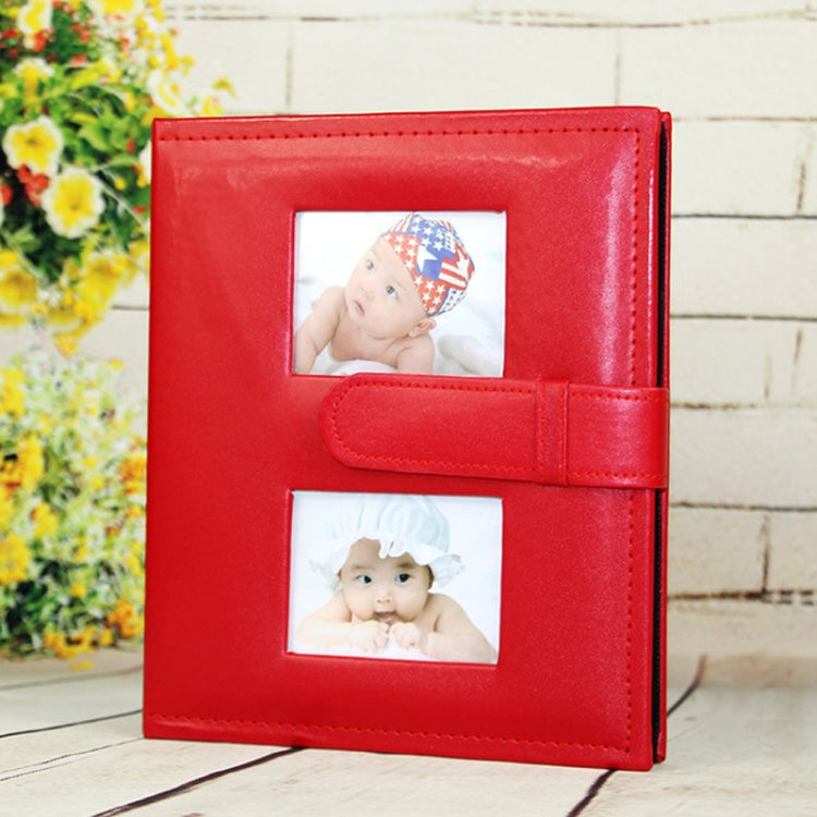 15 cm PU-Leder-Familien-Fotoalbum mit kreativer Tasche