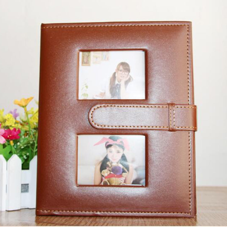 15 cm PU-Leder-Familien-Fotoalbum mit kreativer Tasche
