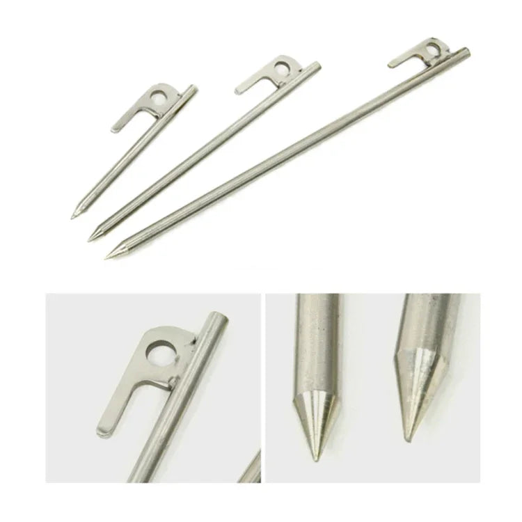 Outdoor langlebige 30 cm Edelstahl-Camping-Markisenzelt-Heringe für Campingreise-Zeltzubehör