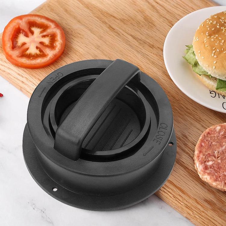 Hamburger Fleischpresse Werkzeug Patty Maker Form Kotelett, 2 Stück Schwarz