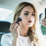 Zoreya Make-up-Pinselset mit weichen, synthetischen Borsten, Augen-Make-up-Werkzeuge, tierversuchsfrei, schwarz, Verblendpinsel für Lidschatten, Foundation-Pinsel