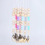 Baby Schnuller Clip Kette Holzhalter Beruhigungssauger Schnuller Clips Leine Gurt Schnullerhalter für Säuglingsernährung