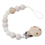 Baby Schnuller Clip Kette Holzhalter Beruhigungssauger Schnuller Clips Leine Gurt Schnullerhalter für Säuglingsernährung