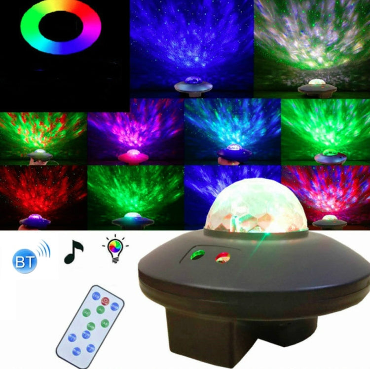 LED Wasserwellen Laser Sternenhimmel Projektor Licht USB Fernbedienung Bluetooth Sprachsteuerung Laserlicht Rotierende magische Ball Lampe