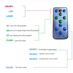 LED Wasserwellen Laser Sternenhimmel Projektor Licht USB Fernbedienung Bluetooth Sprachsteuerung Laserlicht Rotierende magische Ball Lampe