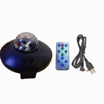 LED Wasserwellen Laser Sternenhimmel Projektor Licht USB Fernbedienung Bluetooth Sprachsteuerung Laserlicht Rotierende magische Ball Lampe