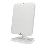 Einfacher und stilvoller dreiteiliger quadratischer LED-Schminkspiegel, mit einfarbiger Lampe zum Einstecken, einfarbiger Lampe mit Ladefunktion und dreifarbiger Beleuchtung mit Ladefunktion