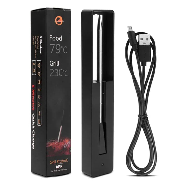 BBQ Küchen Drahtlos Bluetooth Smart Bratenthermometer, Lebensmitteltemperaturbereich: 0-100 Grad