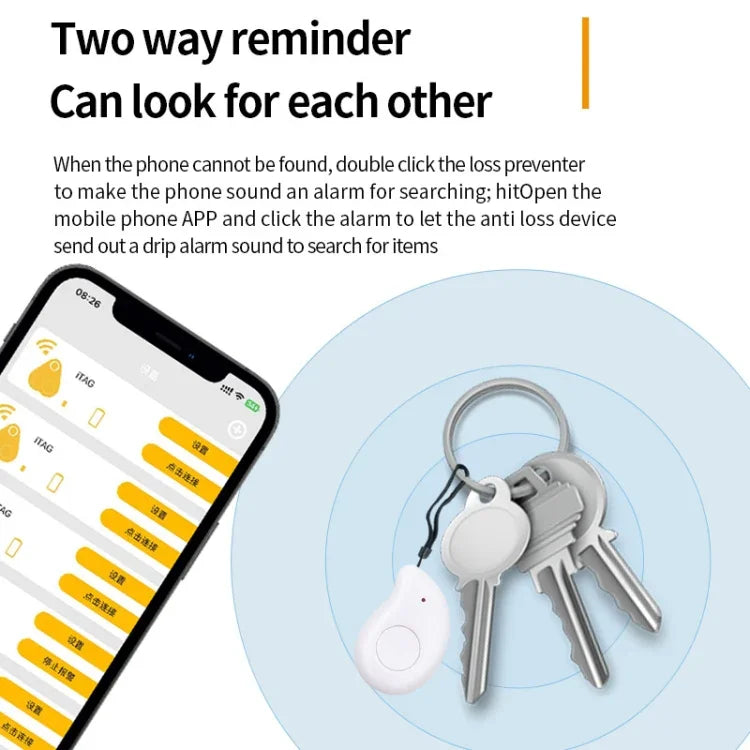 Intelligenter Mini-GPS-Tracker mit Batterie, Anti-Verlust-Funktion, wasserdicht, Bluetooth-Tracker, Schlüssel-, Brieftaschen- und Taschen-Tracker für Kinder, Finder-Ausrüstung