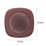 Quadratischer Spülbeckenfilter Bad Anti-Haar Toilettenbodenablaufabdeckung Hausküchenabwasserbeckenfilter, Anti-Haar Toilettenbodenablauf